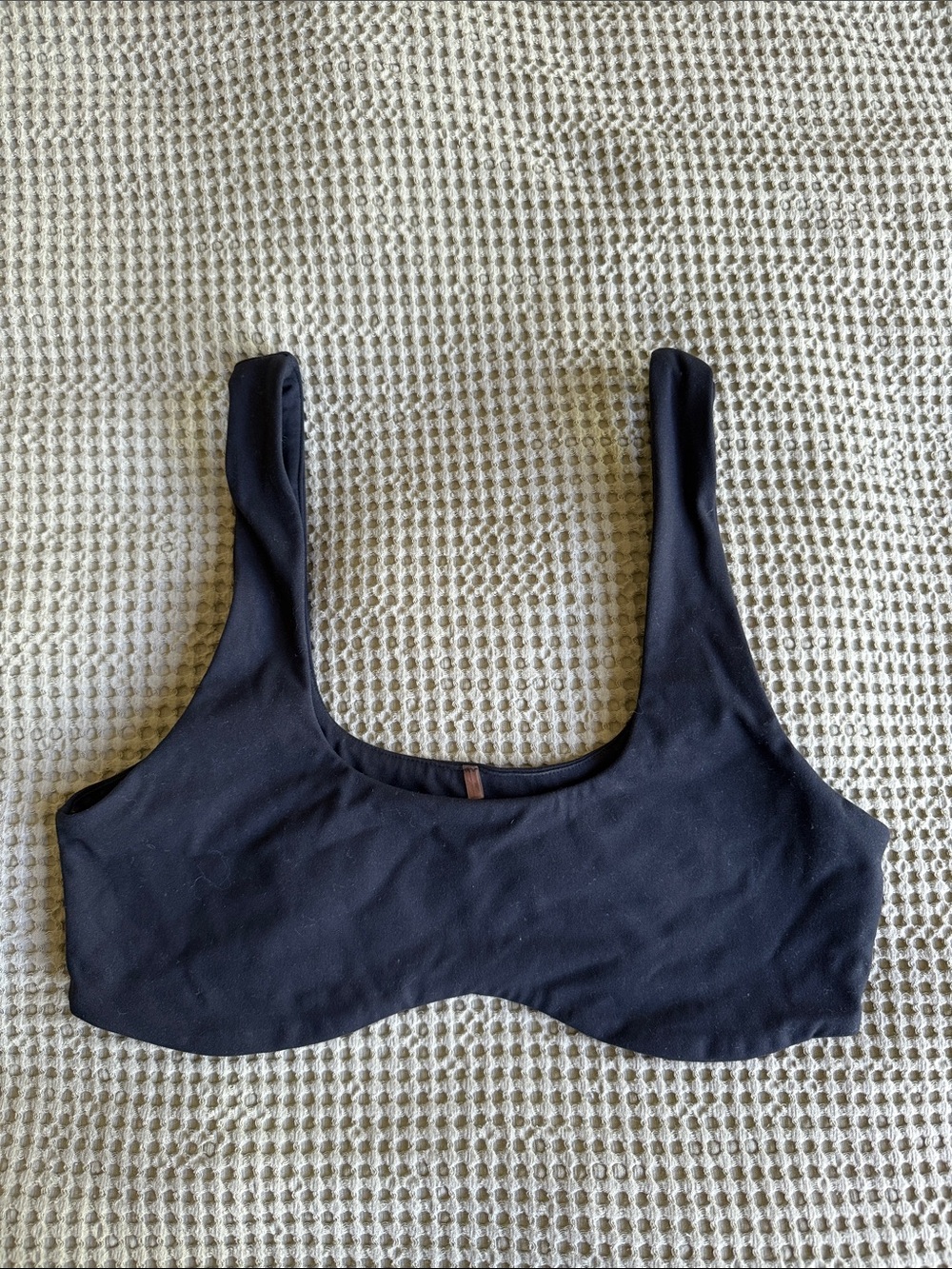 Dynamite Double Lined Black Scoop Bralette